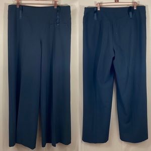 Peace Of Cloth Black Wide Leg Trousers Size 12